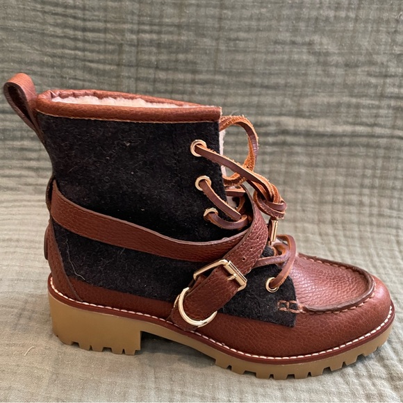 NWOB Tory Burch Shearling Winter Boots - Picture 10 of 13